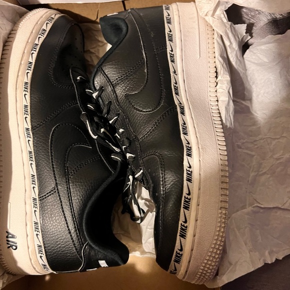 nike air force 1 ribbon pack black